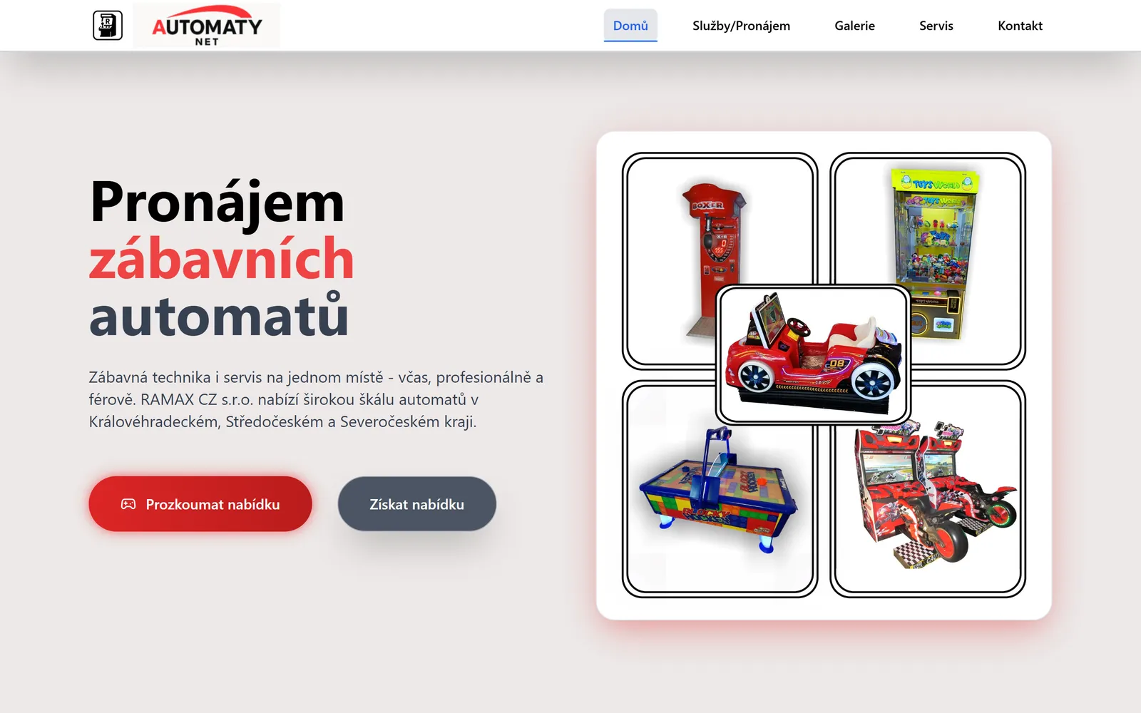 RAMAX CZ - náhled webu
