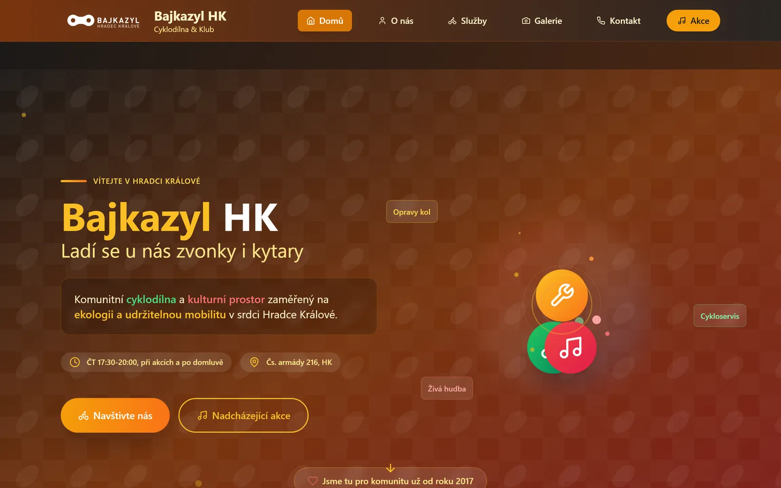 Bajkazyl HK - náhled webu