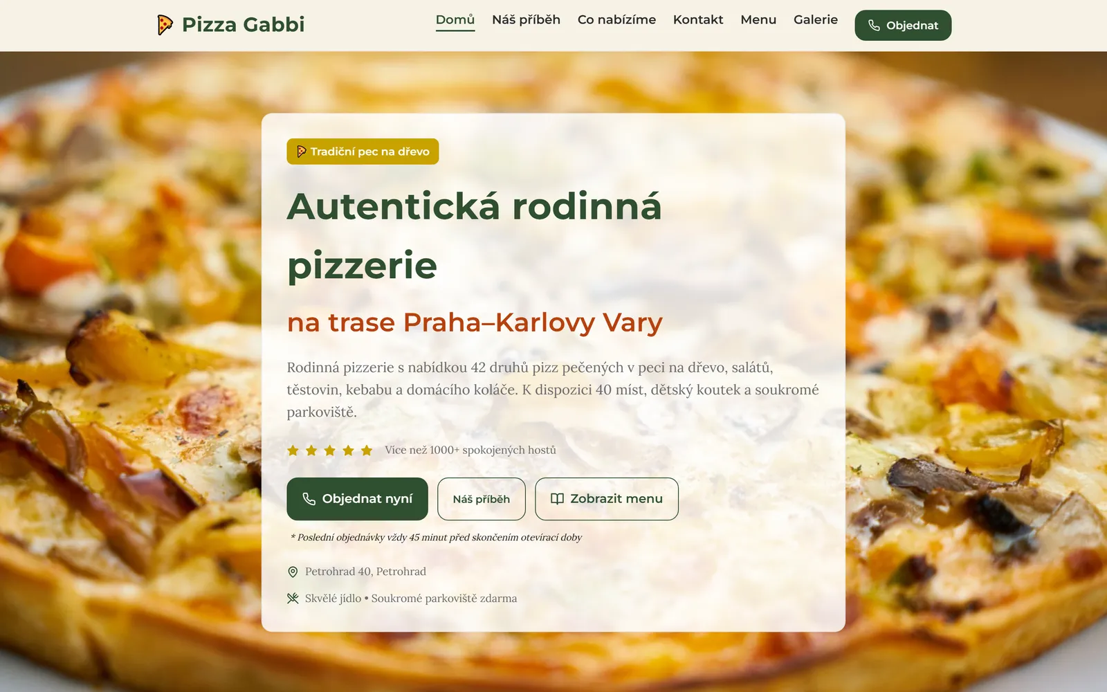 Pizza Gabbi - web na míru od Lafaga