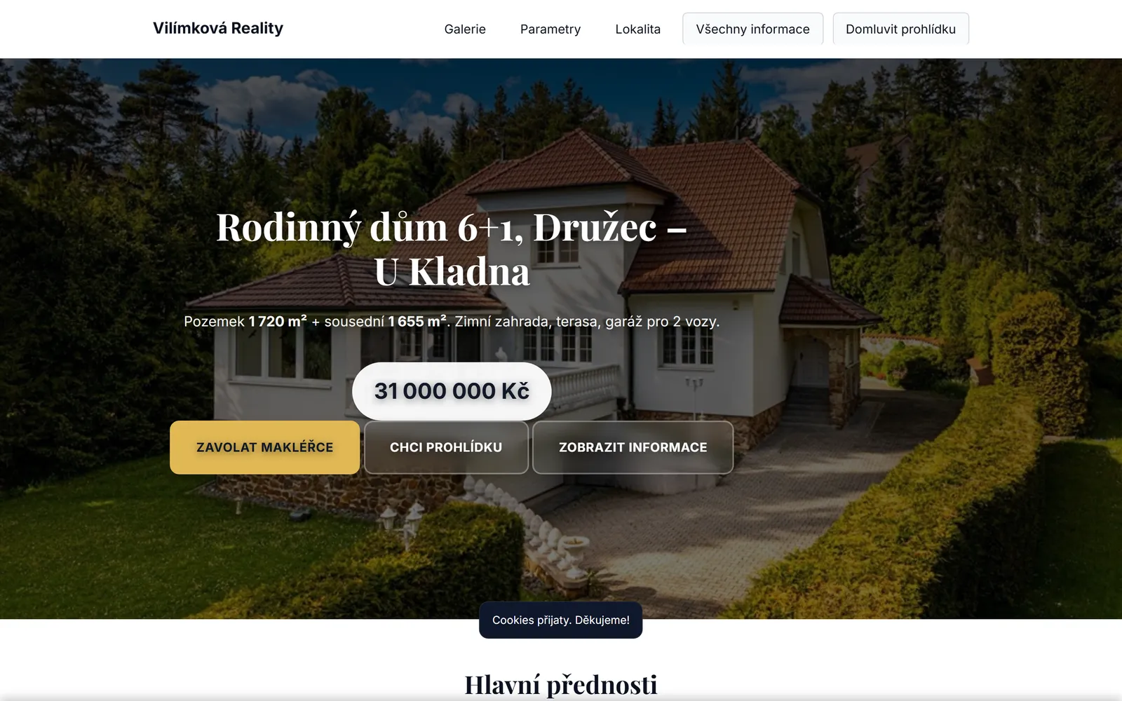 Rezidence Družec - web na míru od Lafaga